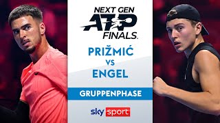 Prižmić 🇭🇷 - Engel 🇩🇪 - Gruppenphase | Next Gen ATP Finals 25 | Highlights - Sky Tennis