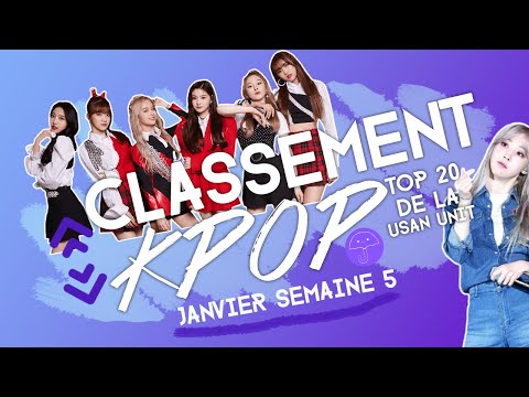 Vidéo TOP 20 CLASSEMENT KPOP  JANVIER 2022 Semaine 5