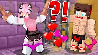 MAIZEN - JJ SAVE GIRL IN PRSON in VILLAGE!? - Minecraft Animation JJ & Mikey