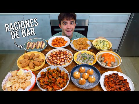 Hago 12 raciones de bar español clásicas