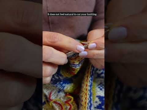 Knitting a Traditional Norwegian Cardigan #knitting #strandedknitting