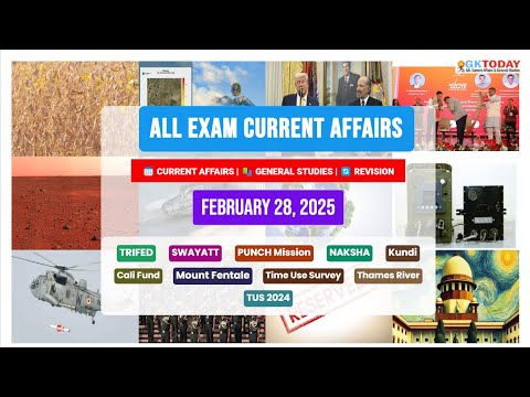 GKToday Current Affairs 🎯 28 February, 2025