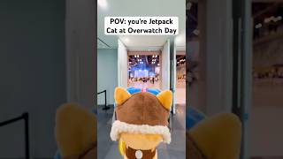 POV: you’re just a cat trying to check out Overwatch Day #shorts #overwatch #jetpackcat