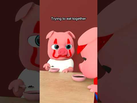 Trying to eat together 😃😃Funny animation memes videos..#funnyshorts #funny #siblings