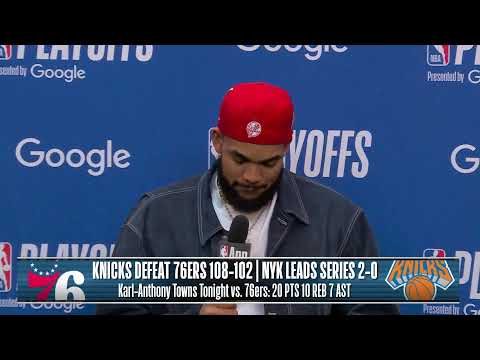 Philadelphia 76ers vs. New York Knicks | Game 2 Postgame Media Availability