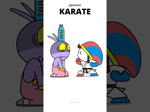 Perfect POMNI's KARATE Roundhouse Kick Challenge😤JAX reaction :😖#challenge #impossible #friendship