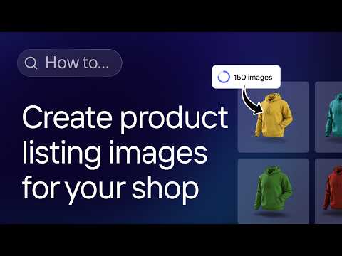 How to create e-commerce product listing images in seconds with AI