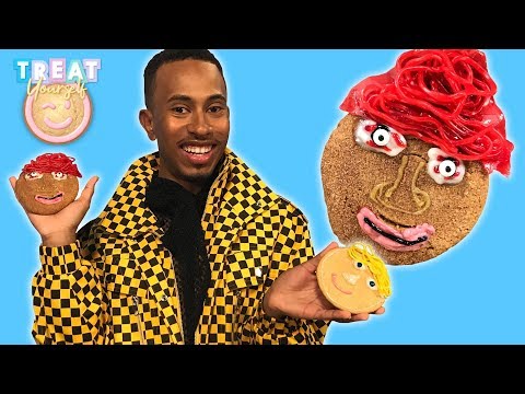 Kalen Reacts to Making a Cookie of Himself | Treat Yourself | Allrecipes.com