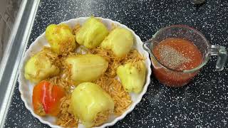 Speca vere të mbushura me patate 🥰 jan shum të lehta dhe të shijshme