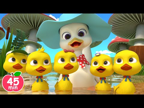 Five Little Dicklings | Colorful Ducks +More Newborn Nursery Rhymes & Kids Songs