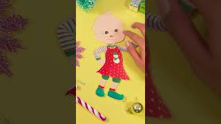 Christmas Dress Up! Paper Crafts #shorts #cocomelon #christmas #crafts #nurseryrhymes #learning