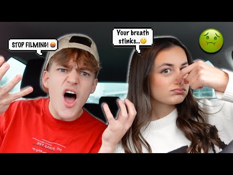 Telling My BOYFRIEND His Breath STINKS To See His Reaction! *ANGRY*