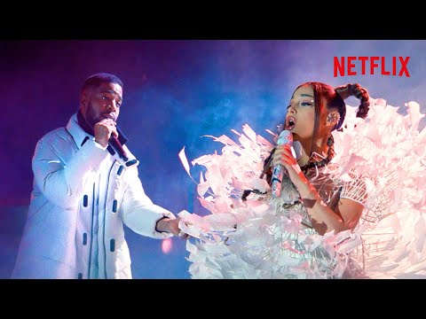 Ariana Grande and Kid Cudi Perform 'Just Look Up!' (Official Scene) | Don’t Look Up | Netflix