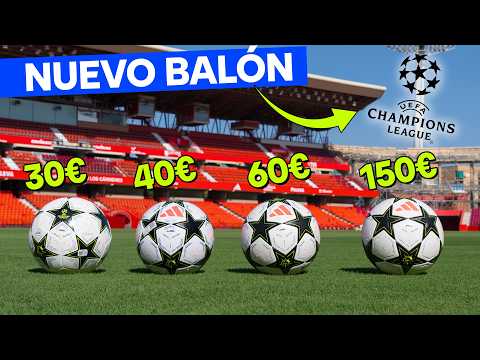 Un BALÓN DE 30€ es MEJOR que uno DE 150€?! - COMPARATIVA BALONES ADIDAS CHAMPIONS LEAGUE 24/25