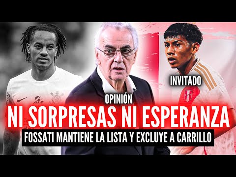 LA LISTA DE OCTUBRE🏆¿FOSSATI DECIDE MORIR EN SU LEY?💥CARRILLO, GUERRERO Y CUEVA DESCARTADOS