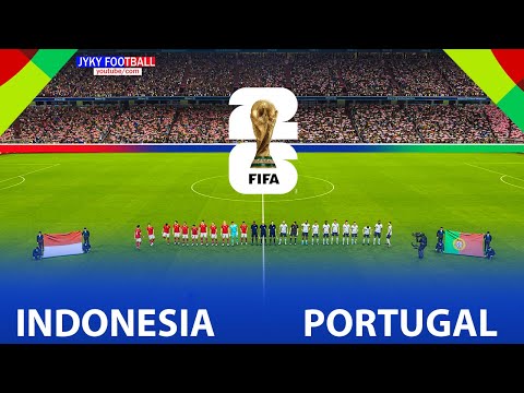 Indonesia vs Portugal FIFA World Cup 2026 (USA) - Full Match All Goals - eFootball PES Gameplay