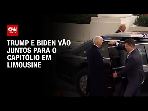 Trump e Biden vão juntos para o Capitólio em limousine |