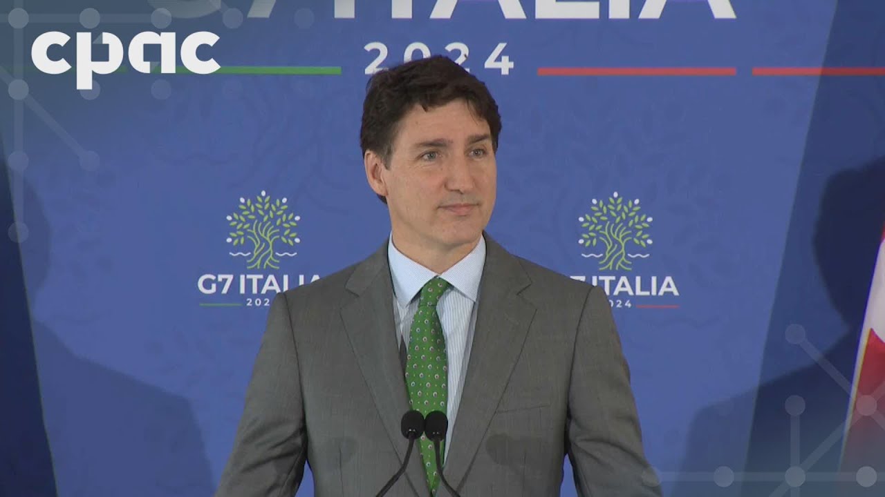 PM Justin Trudeau speaks with reporters in Apulia, Italy – June 15, 2024