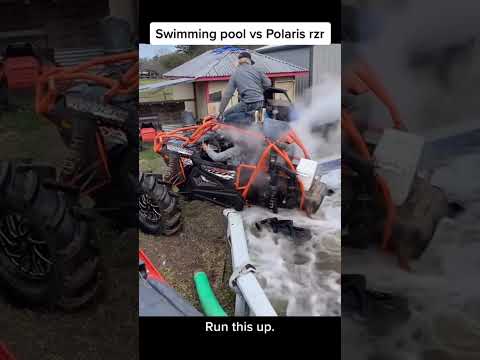 Swimming pool vs huge Polaris