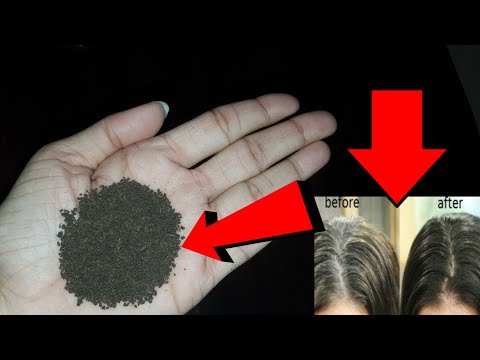 80 साल में भी सफ़ेद बालो को एक ही बार में काला कर देगा यह नुस्खा//Turn white hair to black permanent