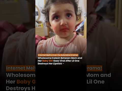 Wholesome Kalesh Between Mom and Her Baby Girl Goes Viral After Lil One Destroys Her Lipstick