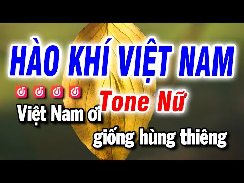 Karaoke Hào Khí Việt Nam Nhạc Sống Beat Nữ | Bảo Hưng