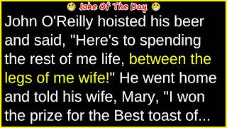 I won the prize for the Best toast (funny adult joke) | best funny joke of the day