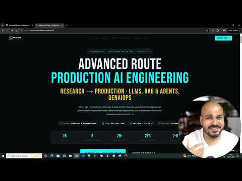 Thumbnail for Final Call For Enrollments-Advanced Route Production AI Engineering Bootcamp