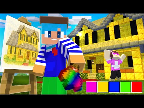 絵で描いた家が手に入る世界【まいくら / マインクラフト】