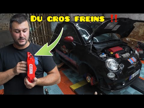 Amélioration du freinage sur la Abarth 500‼️6 pistons😱