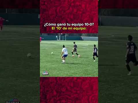 😯 "Cómo ganó tu equipo 10-0?" El 10 de mi equipo: 😂🔥 | #football #footballshorts #futbol #soccer