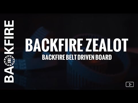 Zealot Backfire belt drive electric skateboard with 311Wh 21700 battery