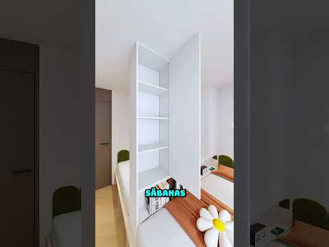 Diseño de dormitorio para 2 niños #shorts  #diseno #decoración