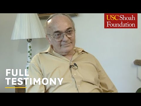 Holocaust Survivor Marcel Salomon | Full Testimony | USC Shoah Foundation