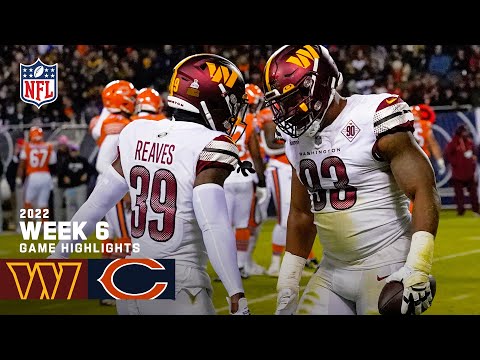 Washington Commanders vs. Chicago Bears | 2022 Week 6 Game Highlights video clip