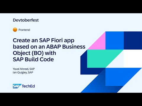 🟠 Create an SAP Fiori application based on an ABAP Business Object (BO) with SAP Build Code