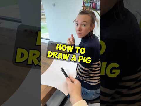 The only way to draw a pig! 😲