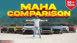 Tata Nexon vs Hyundai Venue vs Sonet vs Mahindra XUV3XO vs Brezza vs Syros vs Kylaq  - MAHA COMPARO
