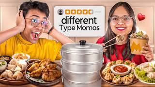 We tried different types of momos 🥵| @Thetargetsiblings @Anusharma0012