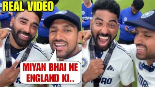 Dhurv Jurels and Mohammed Siraj's amazing reaction after beating England in 5th Test