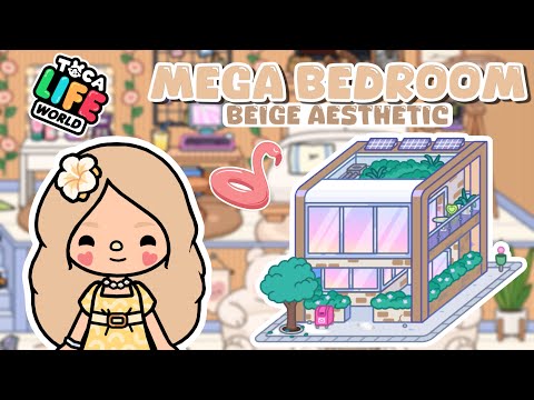 Mega Bedroom Beige Aesthetic | Toca Boca House Ideas | Toca Life World