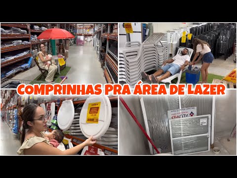 ATUALIZAÇÃO DA OBRA: comprei o vaso e as janelas | reta final da minha área de lazer 🏝️