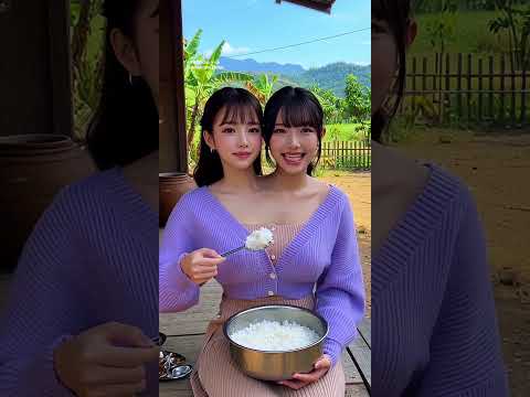 เรากินเหมือนคนทั้วไป 😊😘 #แฝดสยามไทย