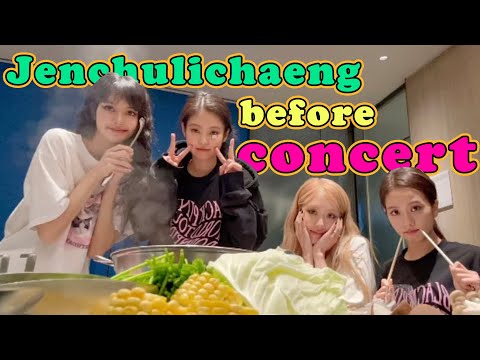 BLACKPINK before concert's stage  - Jenchulichaeng before performing |  ONLY PINKs