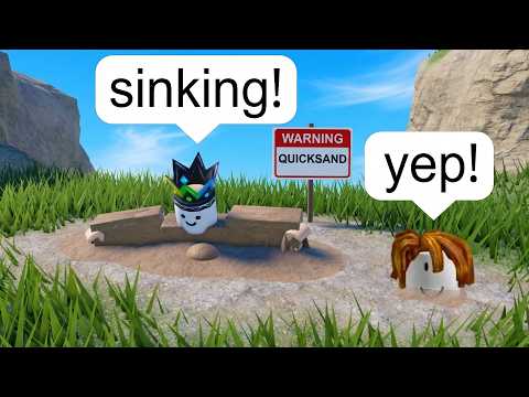 I Sink Into Quicksand on Roblox BUT Can't Get Out (sinking!)