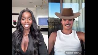 Olandria & Nic on live yesterday! #nicolandria liveeee 