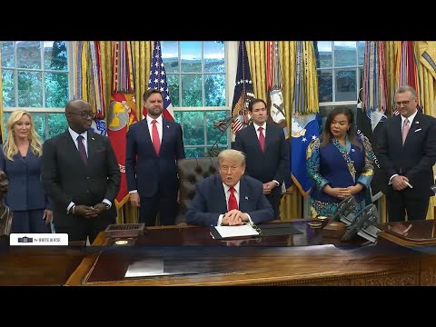 SIGNATURE DES ACCORDS ENTRE RDC ET RWANDA PAR TRUMP EN FRANCAIS | INTEGRALITE...