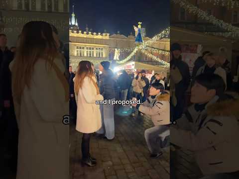 Proposing to my girlfriend in the public..🥰 ​⁠