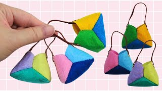 DIY Miniature Craft - Easy Mini Doll Hexagon Bag