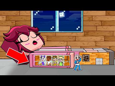 Construí una CASA SECRETA dentro de mi AMIGA 😱😂 BEBÉ NOOB en MINECRAFT